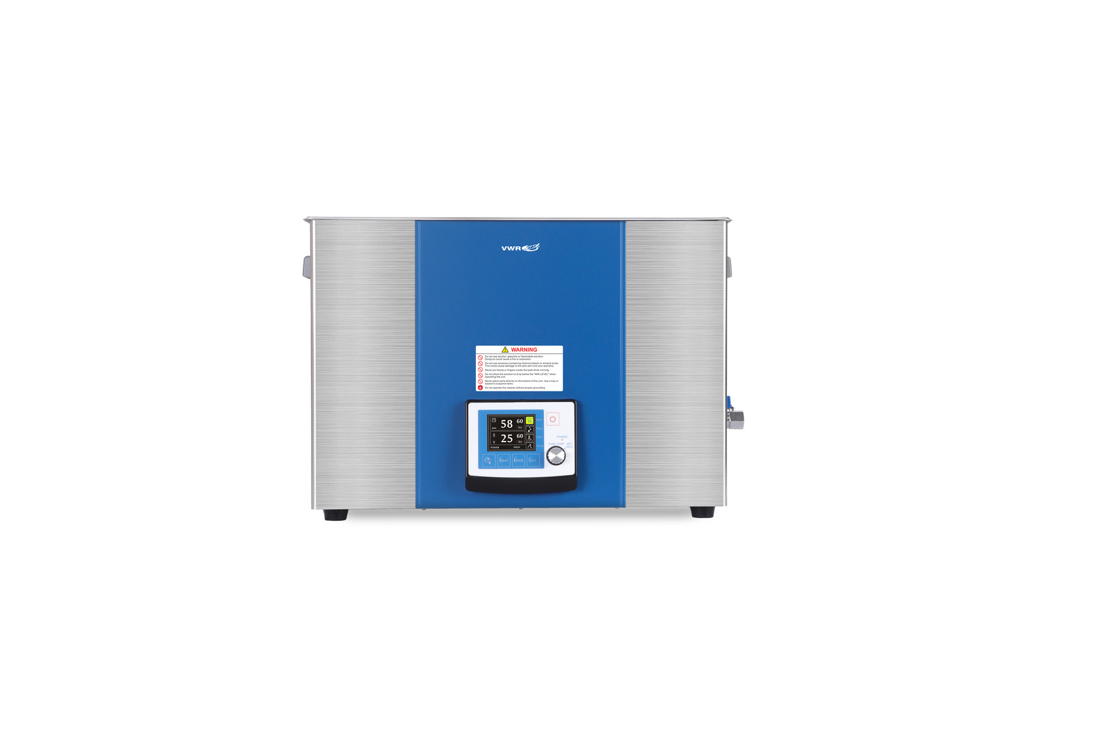 حمام تمیزکننده اولتراسونیک VWR 30L، نمایشگر LCD، دگاز، سوئیپ، حالت پالس و هیتر 1 * 1 اقلام