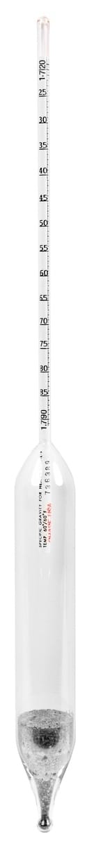 Ultra Precision Specific Gravity Hydrometers