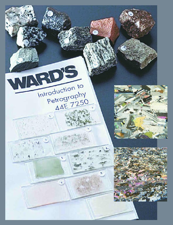 Ward's® Intro to Petrography Thin Sections and Rock Set