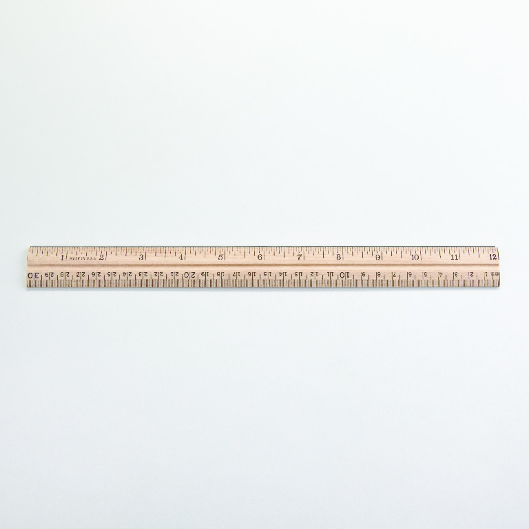 Wooden Ruler/Protractor