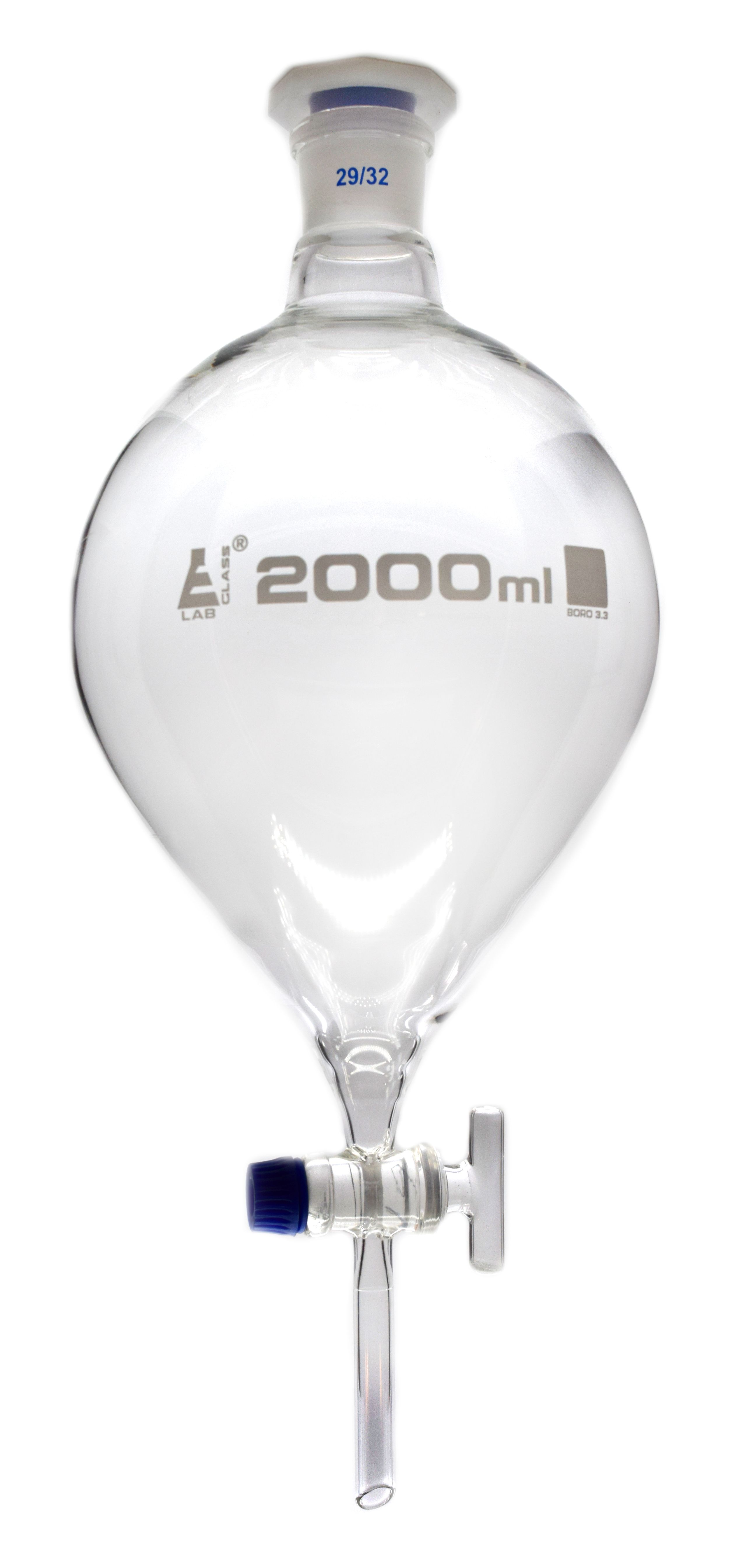 Eisco Glass Separatory Funnels with Glass Stopcock