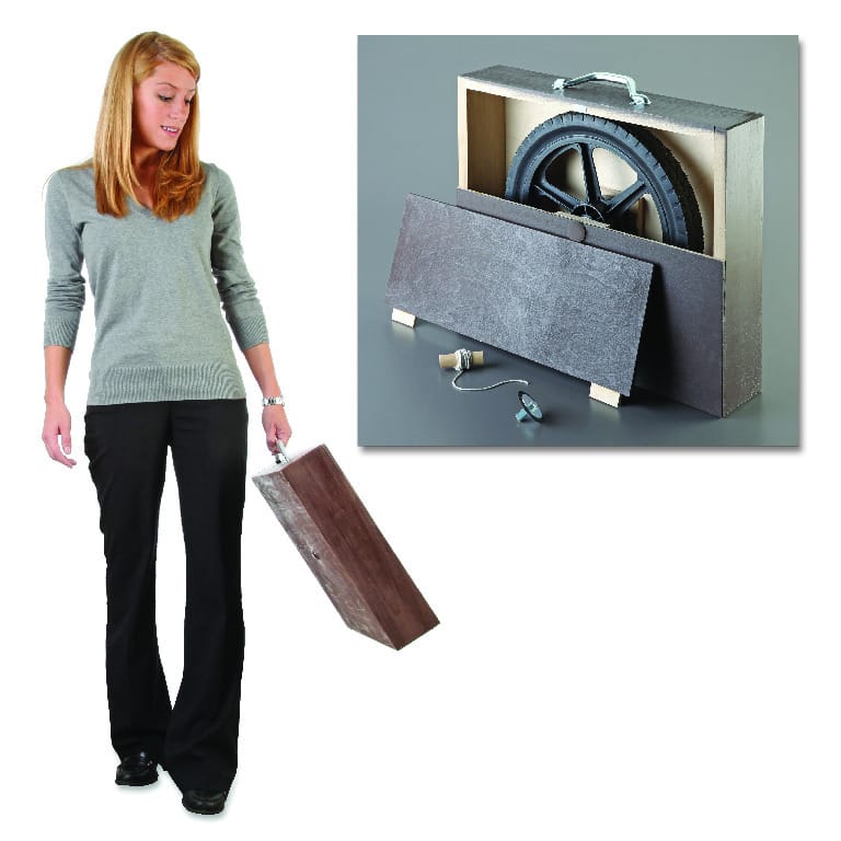 Essential Physics Demo: Gyroscope Suitcase