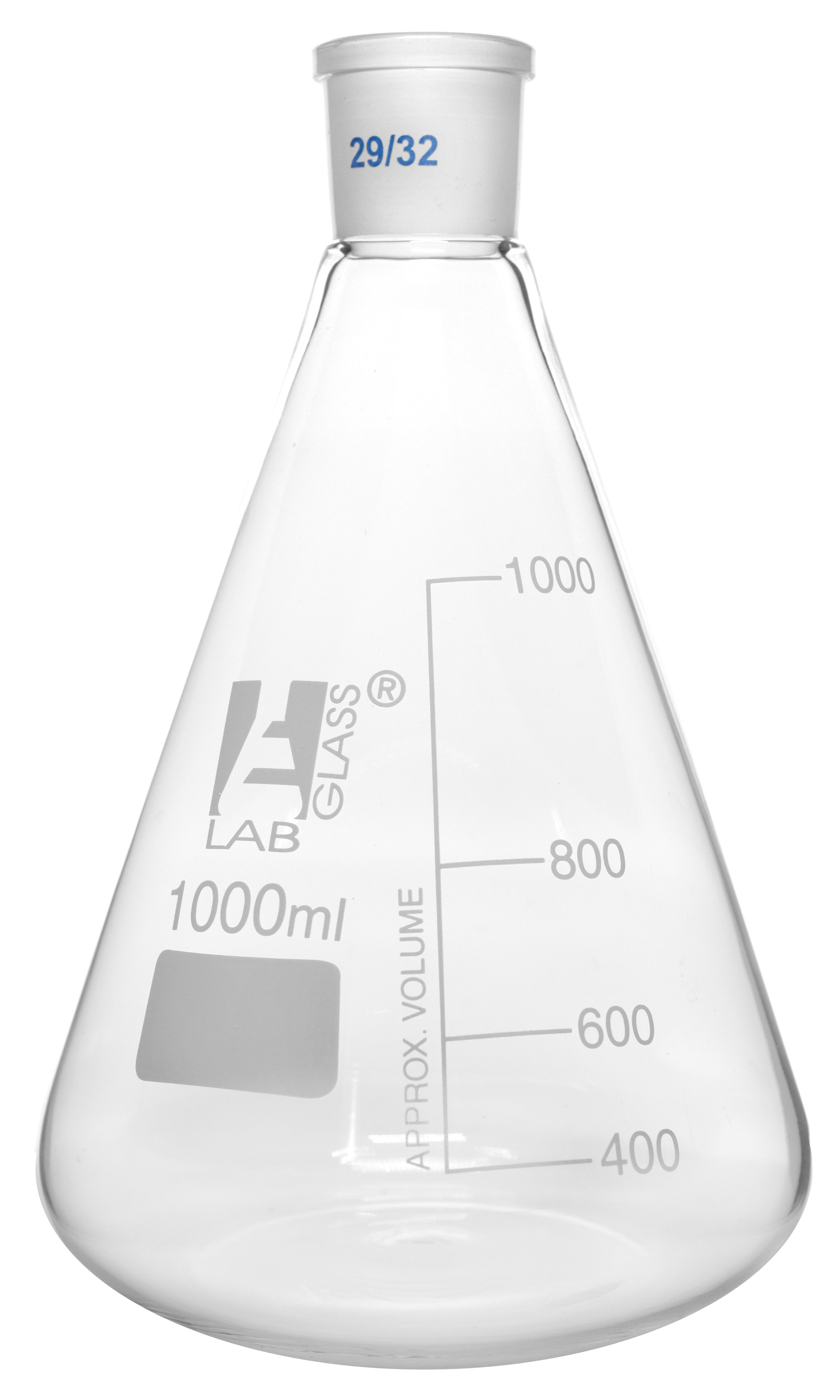 Eisco LabGlass® Erlenmeyer Flasks, Graduated with Ground Joint