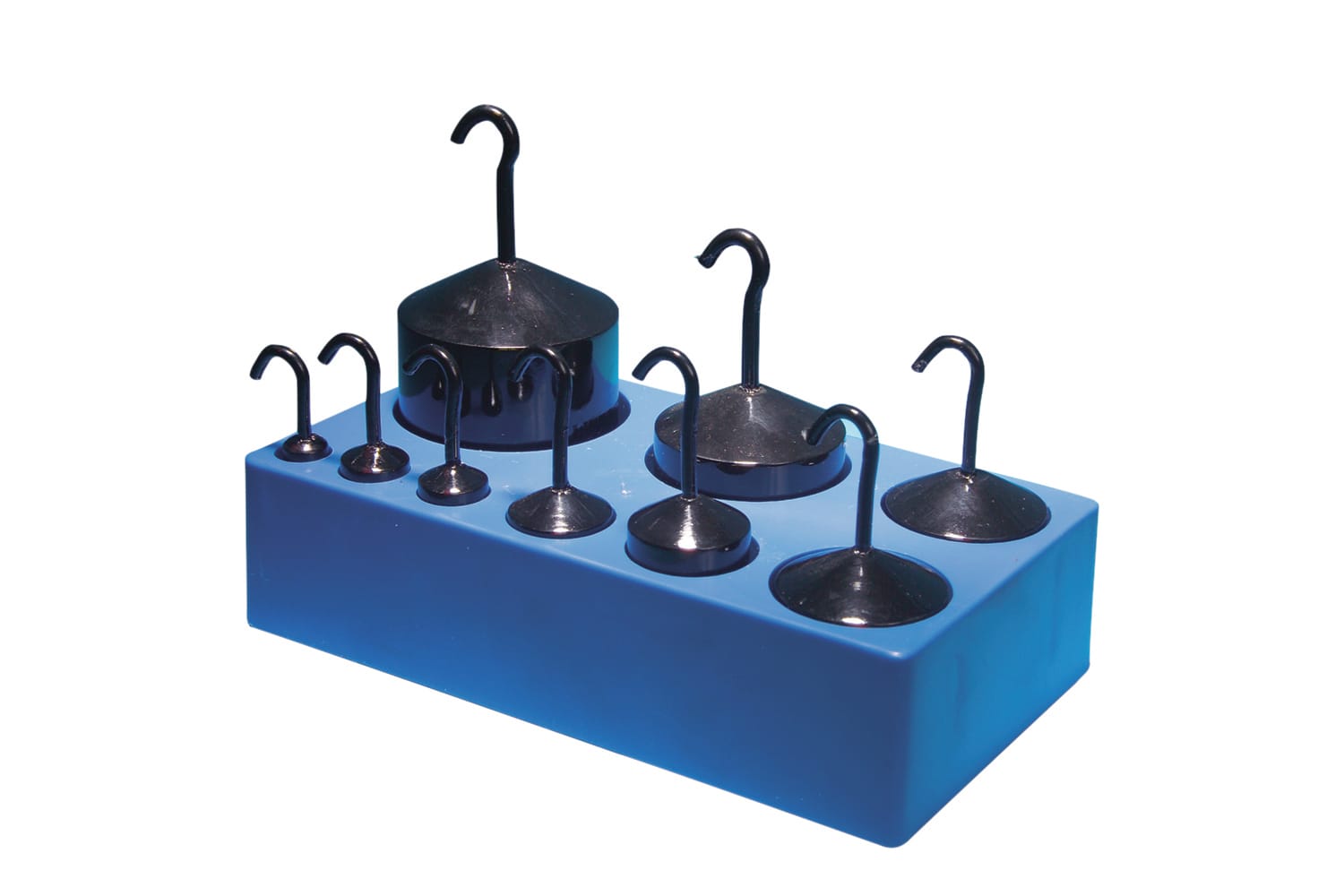 Hooked Weight Set, Black Enamel