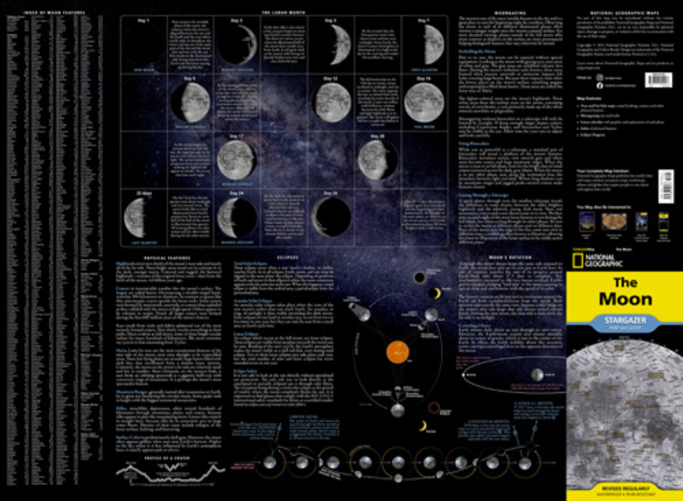 National Geographic® Night Sky Stargazing Maps and Guides