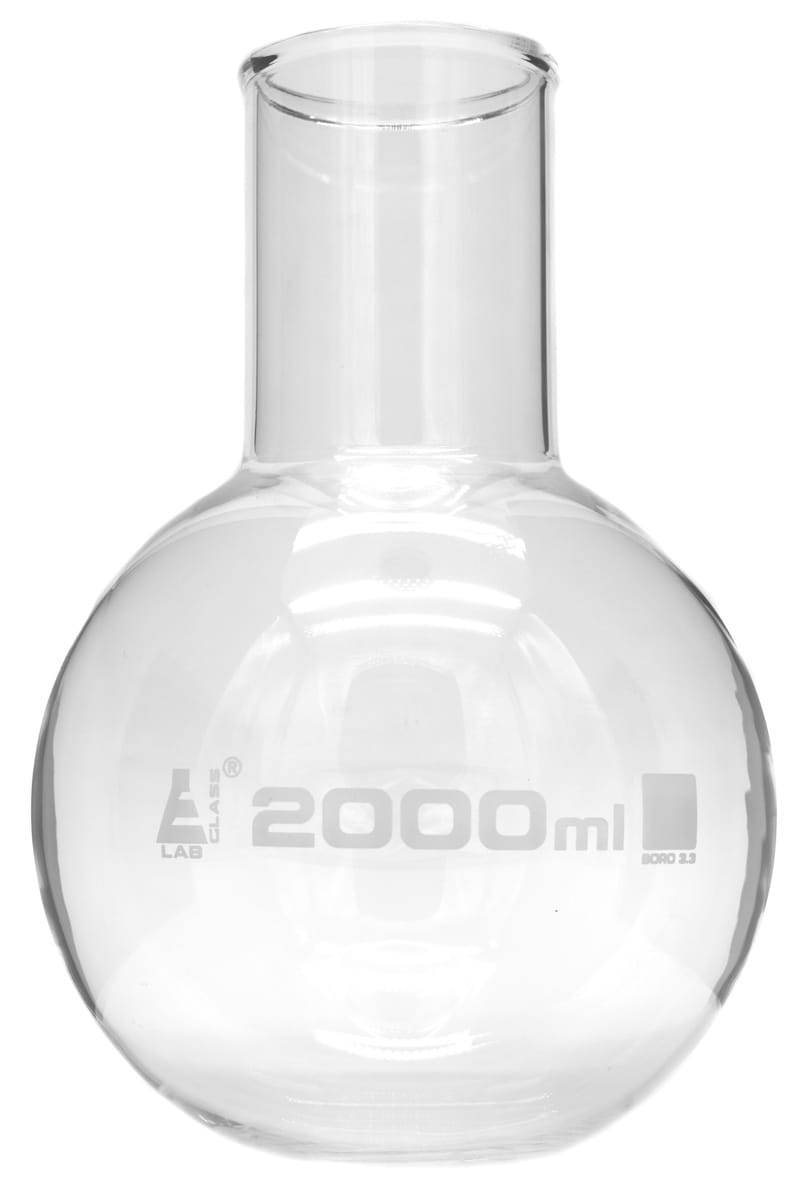 Eisco LabGlass® Boiling Flasks, Round Bottom, Wide Neck