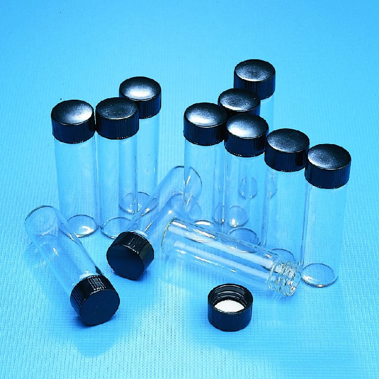 Glass Vials with Screw Caps