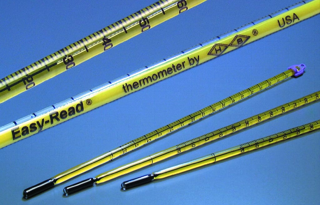 H-B® Easy Read® Environmentally Friendly, General Purpose Liquid-In-Glass Thermometers