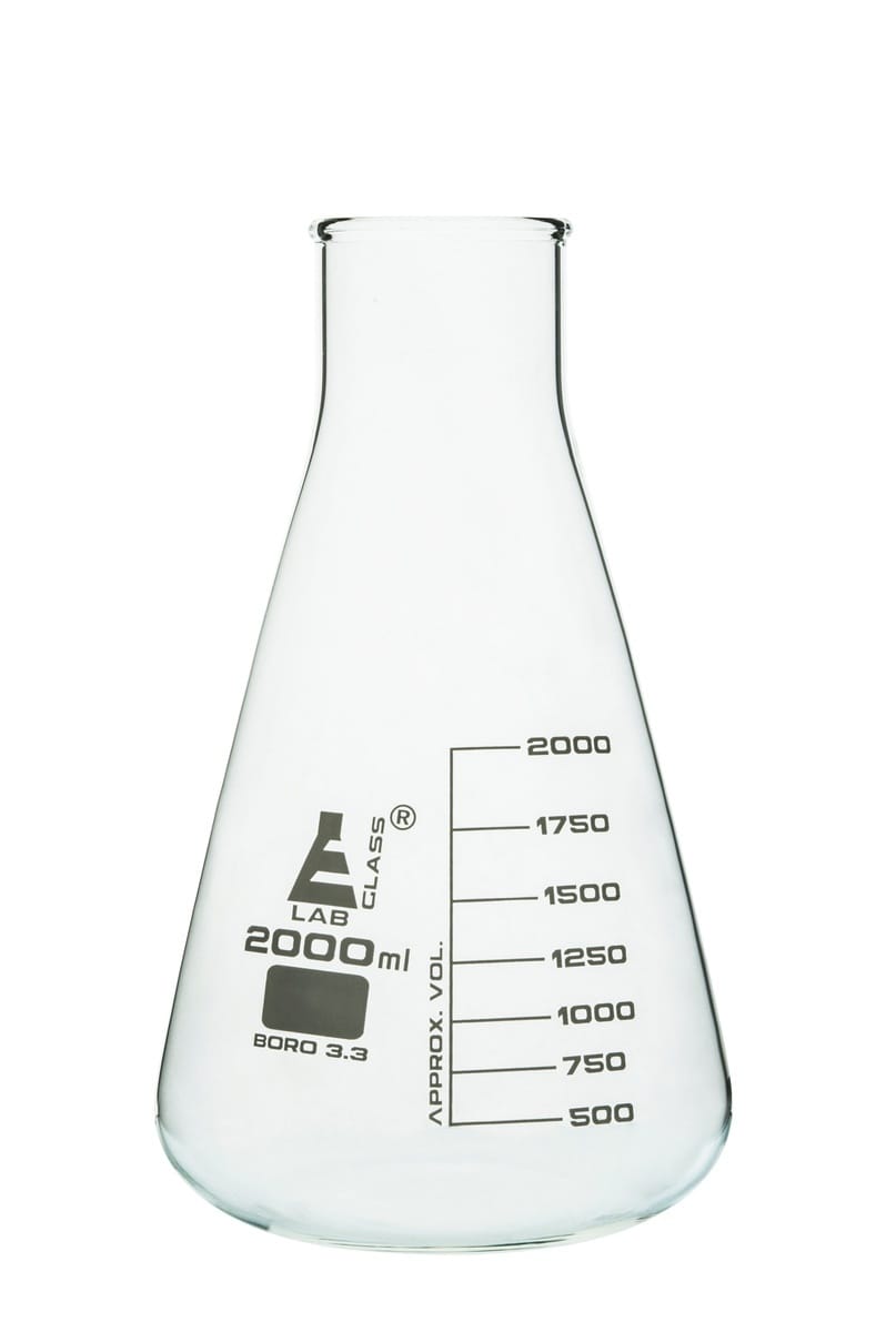 Eisco Glass Wide Neck Erlenmeyer Flasks