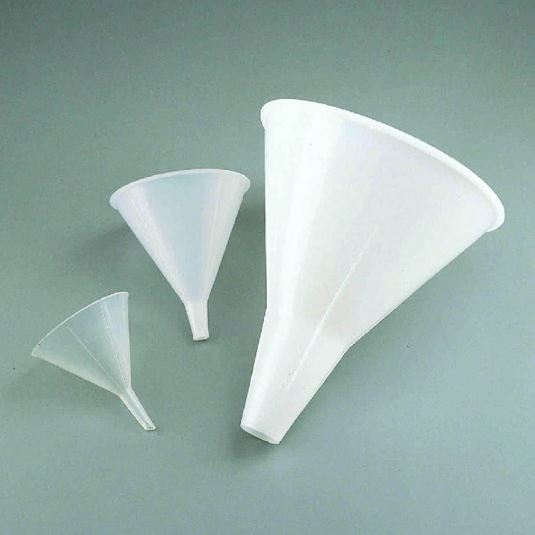 Small Polypropylene Utility Funnels, Hutzler