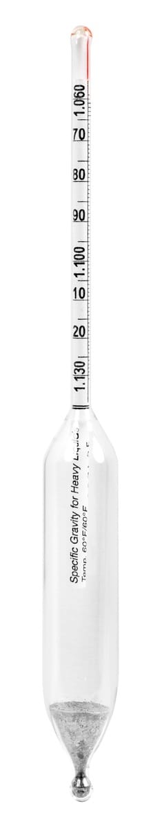 Precision Short Form Specific Gravity Hydrometers