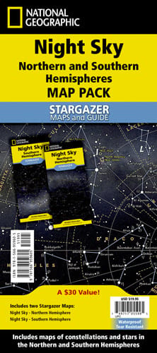 National Geographic® Night Sky Stargazing Maps and Guides