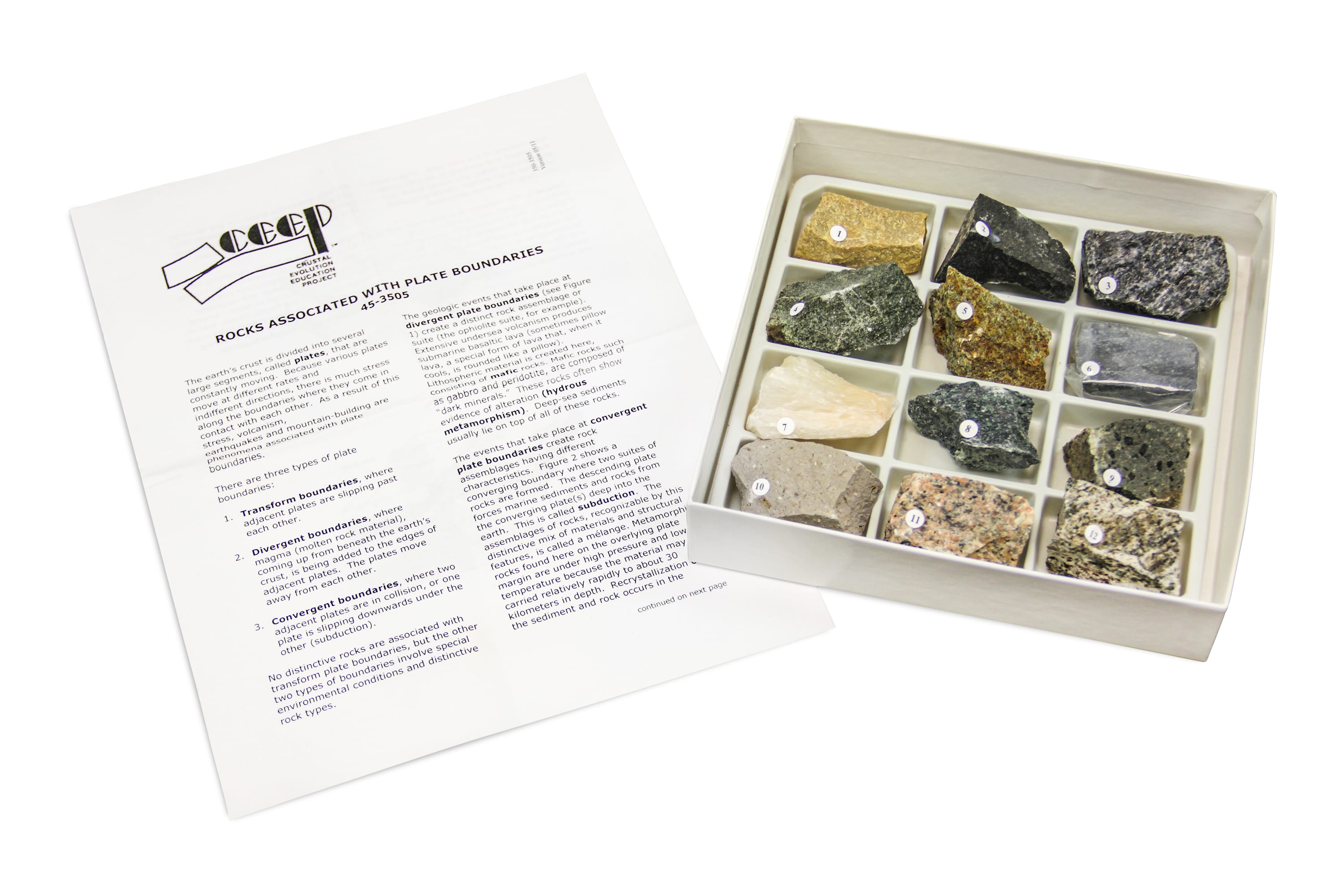 Rocks Associated with Plate Boundaries Collection