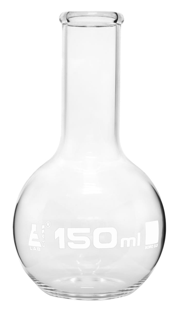 Eisco LabGlass® Boiling Flasks, Flat Bottom, Narrow Neck
