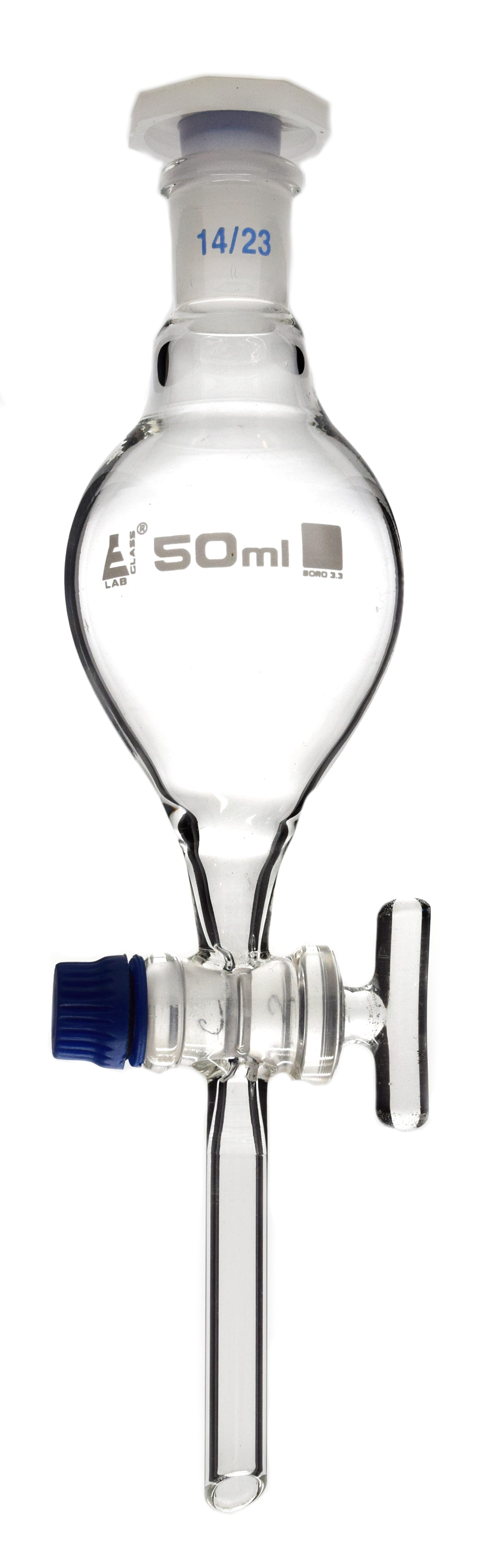 Eisco Glass Separatory Funnels with Glass Stopcock
