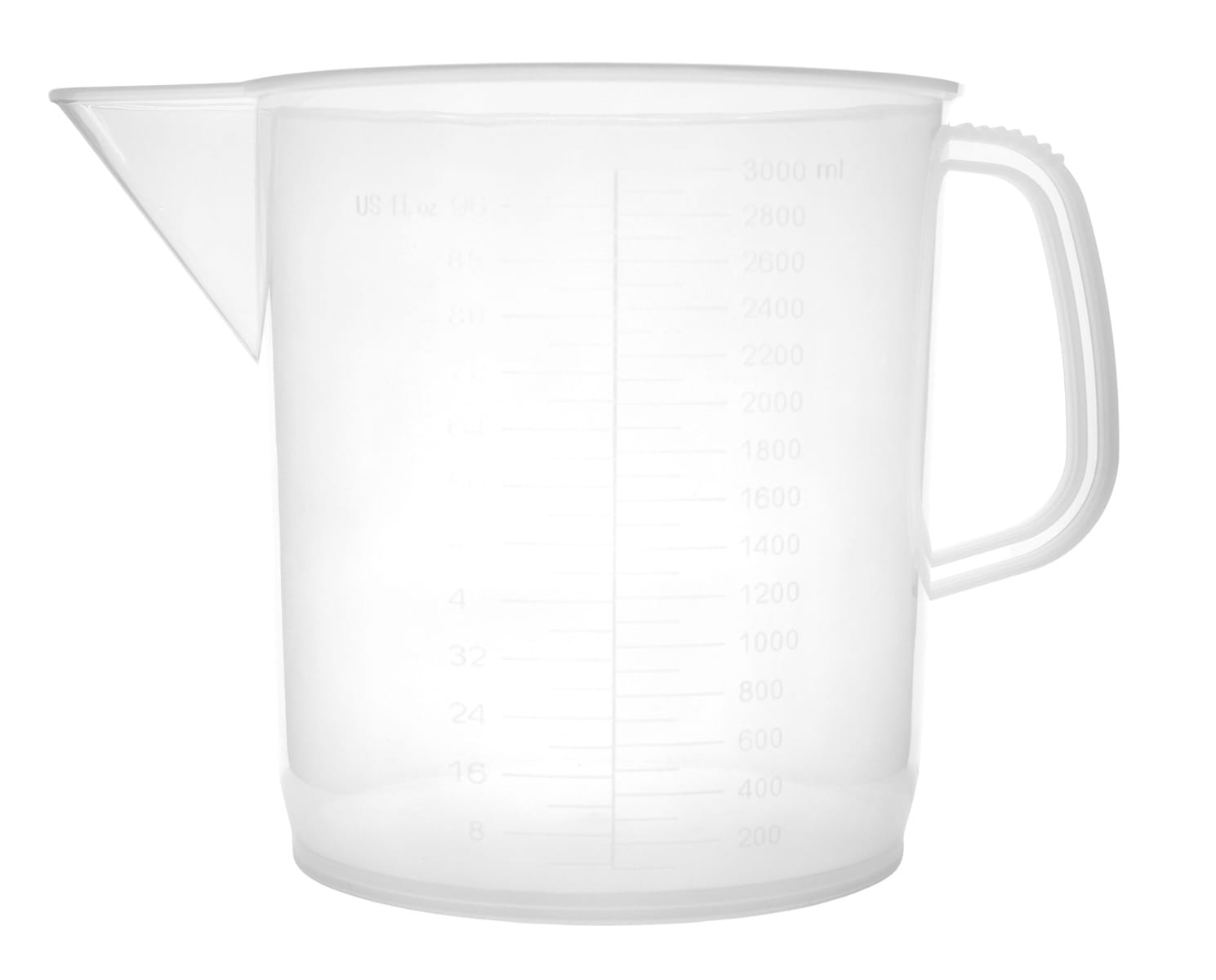 Eisco Plastic Measuring Jugs, Short Form