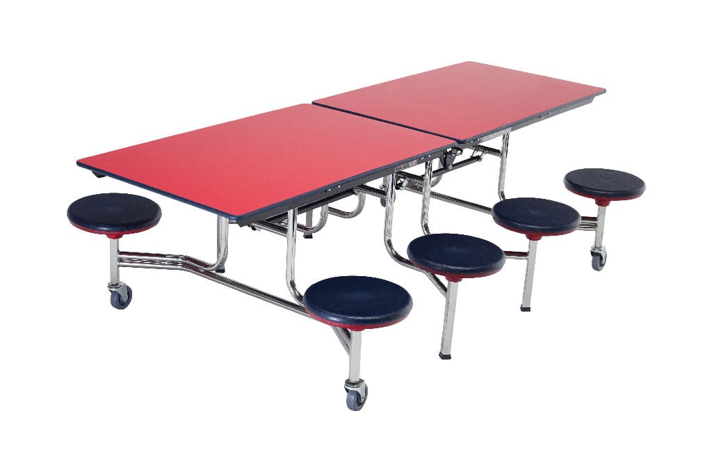 Mobile Stool Tables, Rectangle, AmTab