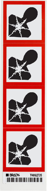 Brady® Vinyl GHS OSHA Labels 'Health Danger Picto'