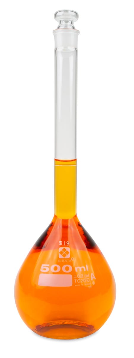 Vee Gee Volumetric Flasks with Glass Stopper