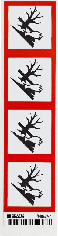 Brady® Vinyl GHS Labels 'Environmental Picto'