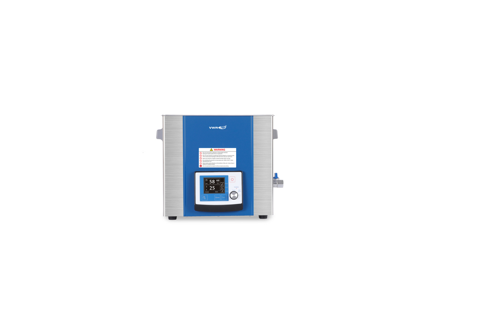 حمام تمیزکننده اولتراسونیک VWR 10L، نمایشگر LCD، دگاز، سوئیپ، حالت پالس 1 * 1 اقلام
