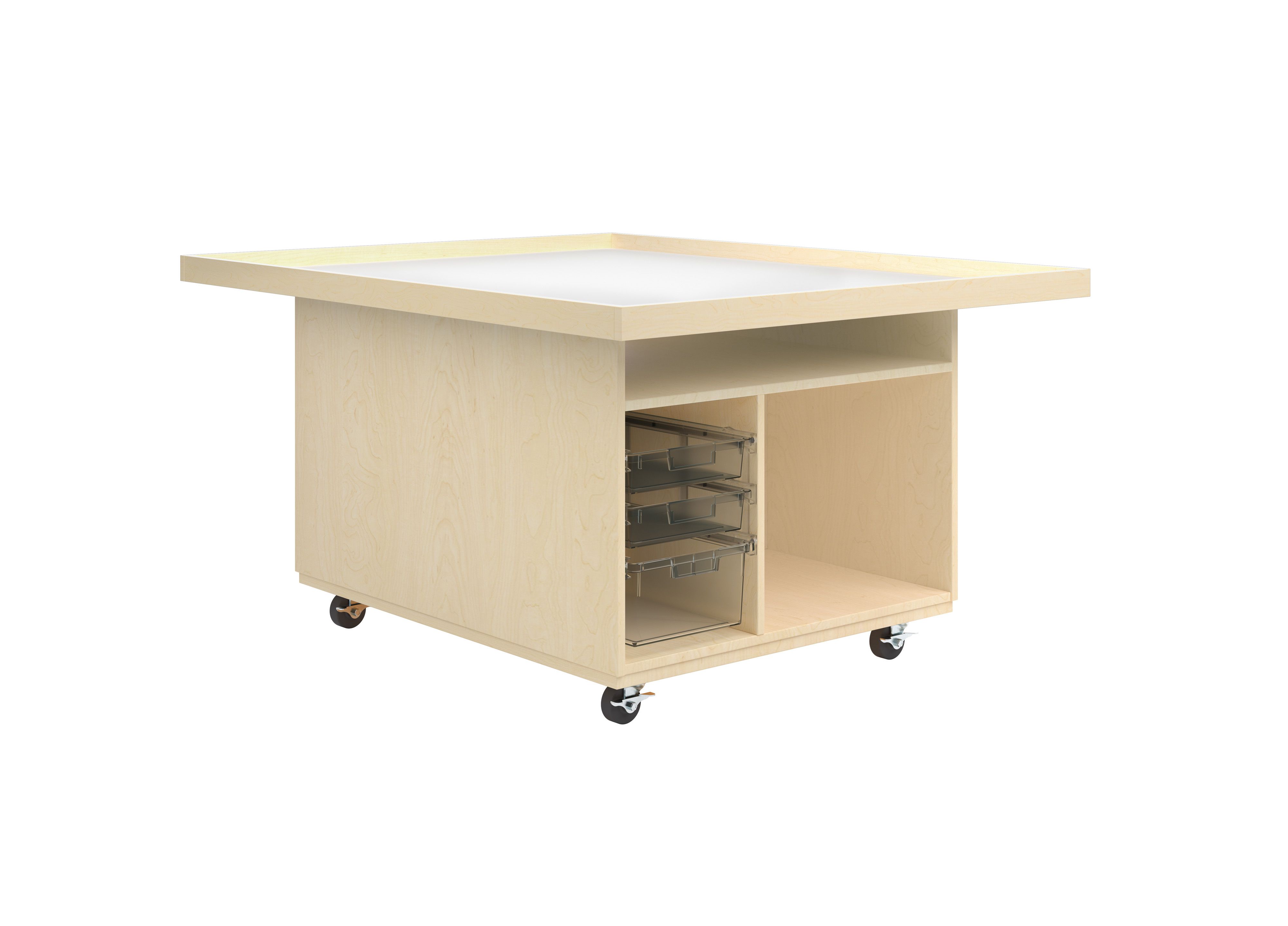 Robotics Workbenches with Lipped Top and Storage, Diversified Woodcrafts
