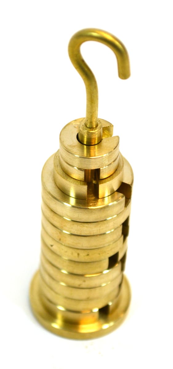Eisco® Slotted Mass Sets with Hangers, Brass