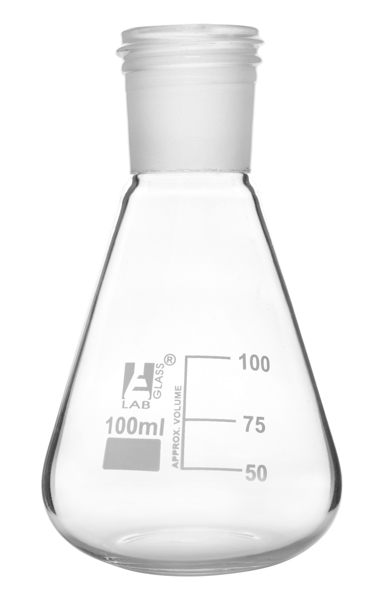 Eisco LabGlass® Erlenmeyer Flasks, Graduated with Threaded Joint