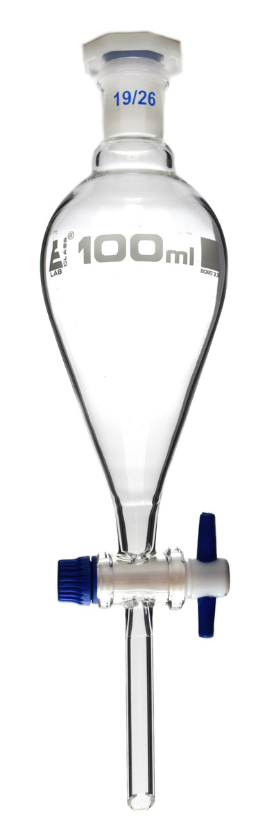 Eisco Glass Squibb Separatory Funnels - Ungraduated