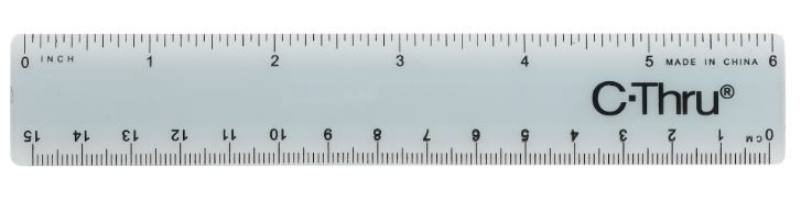 Clear Ruler - 6"