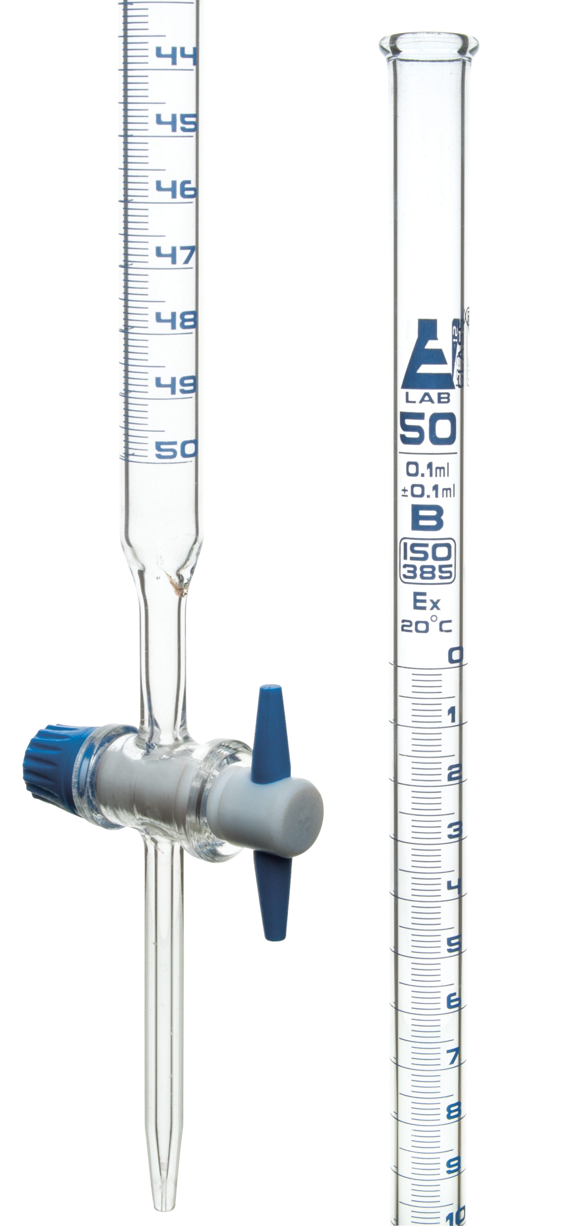 Eisco Glass Burettes with PTFE Key Stopcock