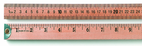 Wooden Meter and Half-Meter Sticks