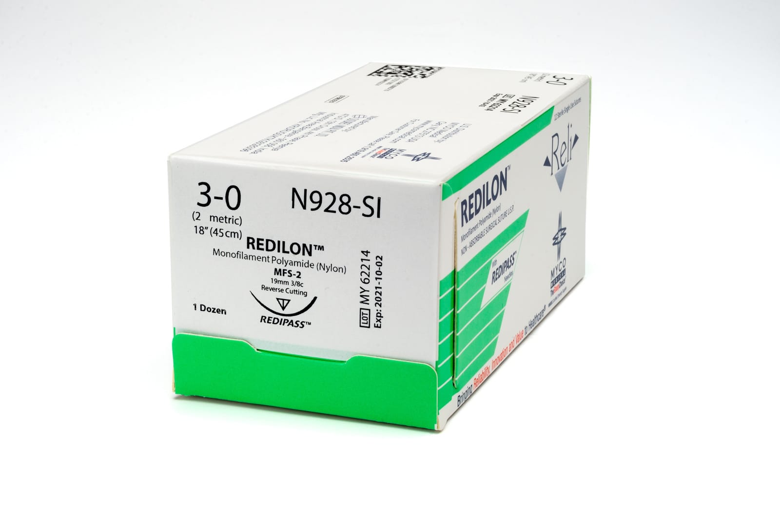 Reli® Black Nylon Non-Absorbable Sutures, MYCO Medical