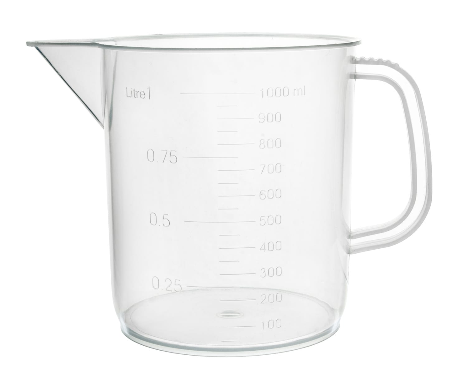 Eisco Plastic Measuring Jugs, Short Form
