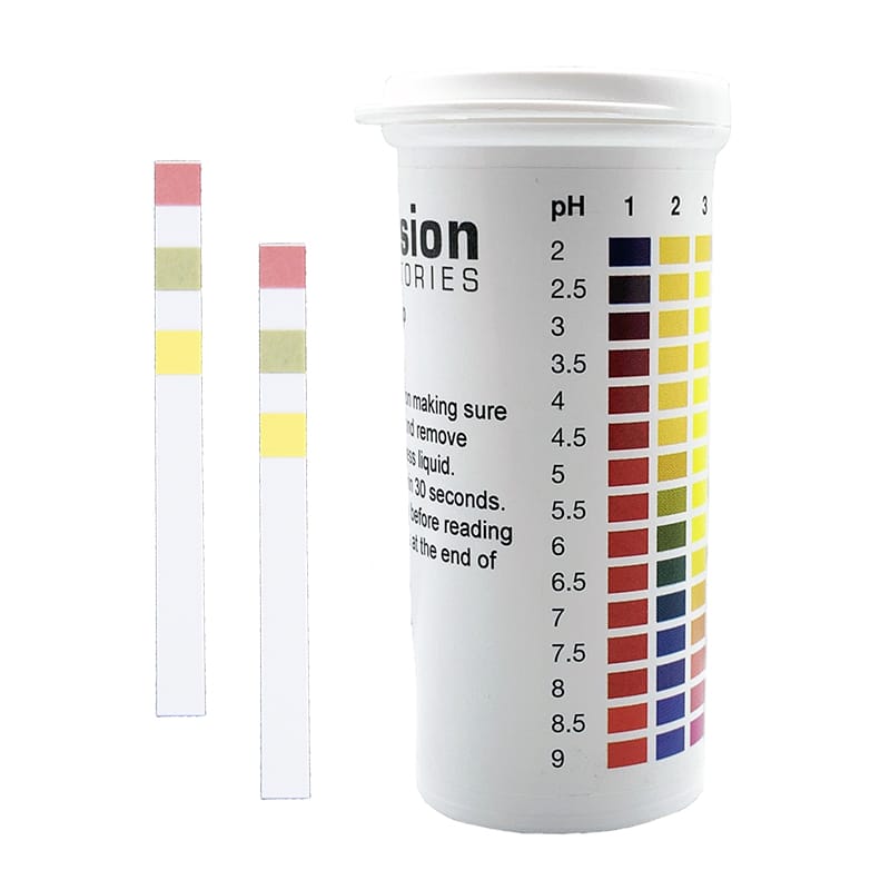 pH Test Strips with Pads