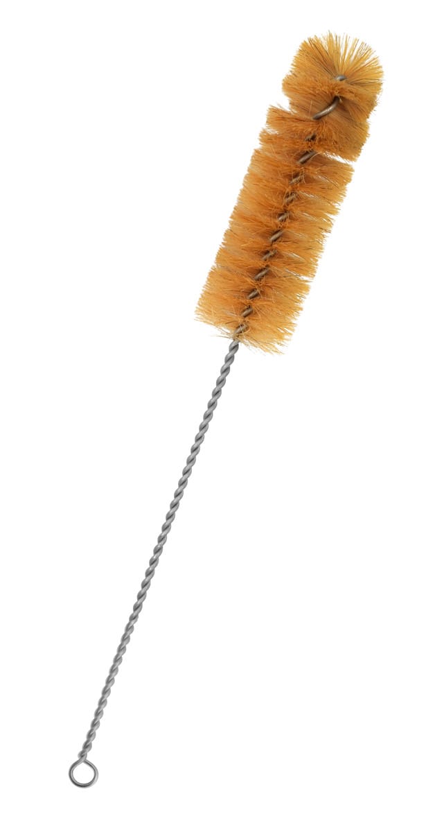 Eisco Natural Fiber Cylinder Brush with Fan-Shaped End