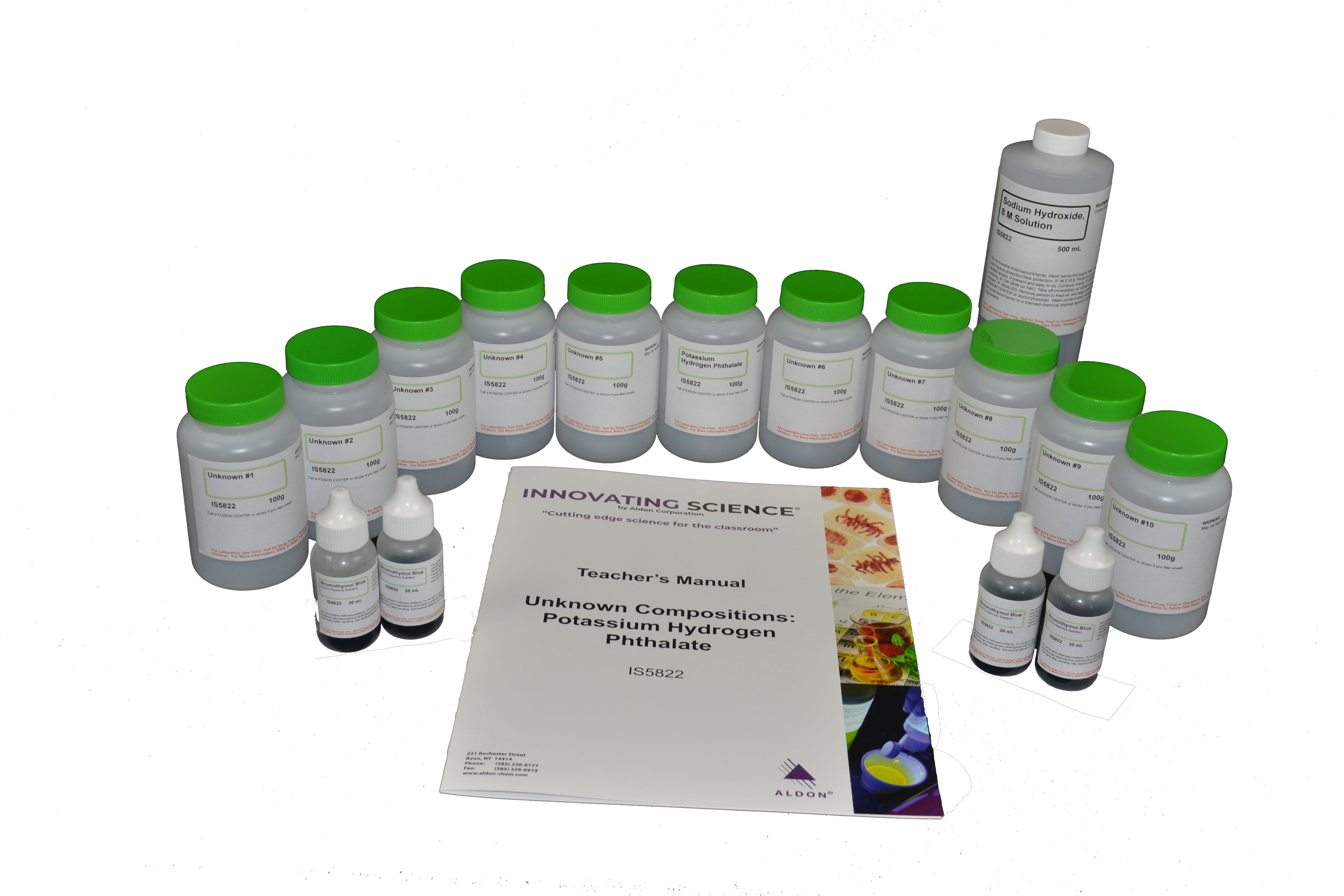 Innovating Science® Unknown Compositions - Potassium Hydrogen Phthalate