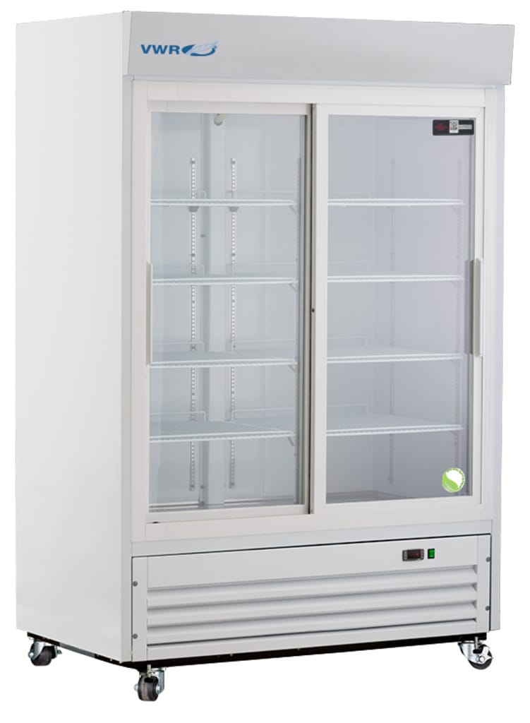 VWR® Standard Glass Door Laboratory Refrigerators, Sliding Door, Natural Refrigerant
