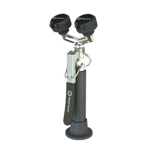 Deck-Mount Eyewash/Drench Hoses, WaterSaver Faucet