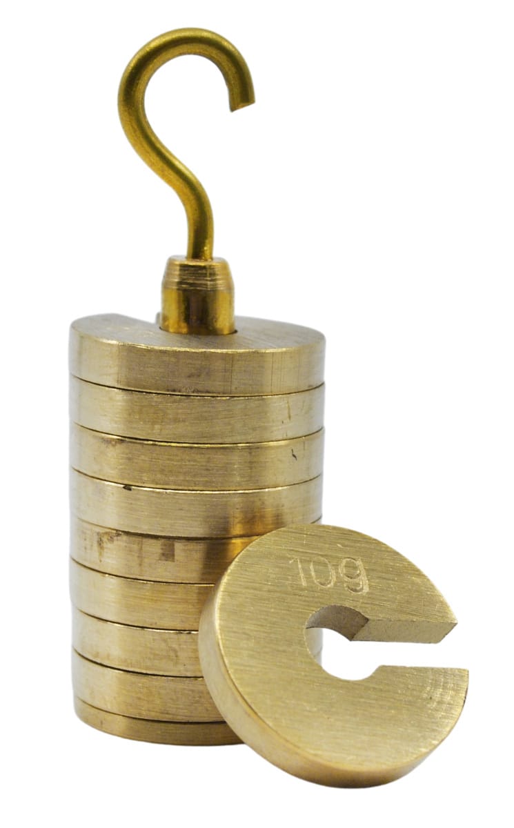 Eisco® Slotted Mass Sets with Hangers, Brass