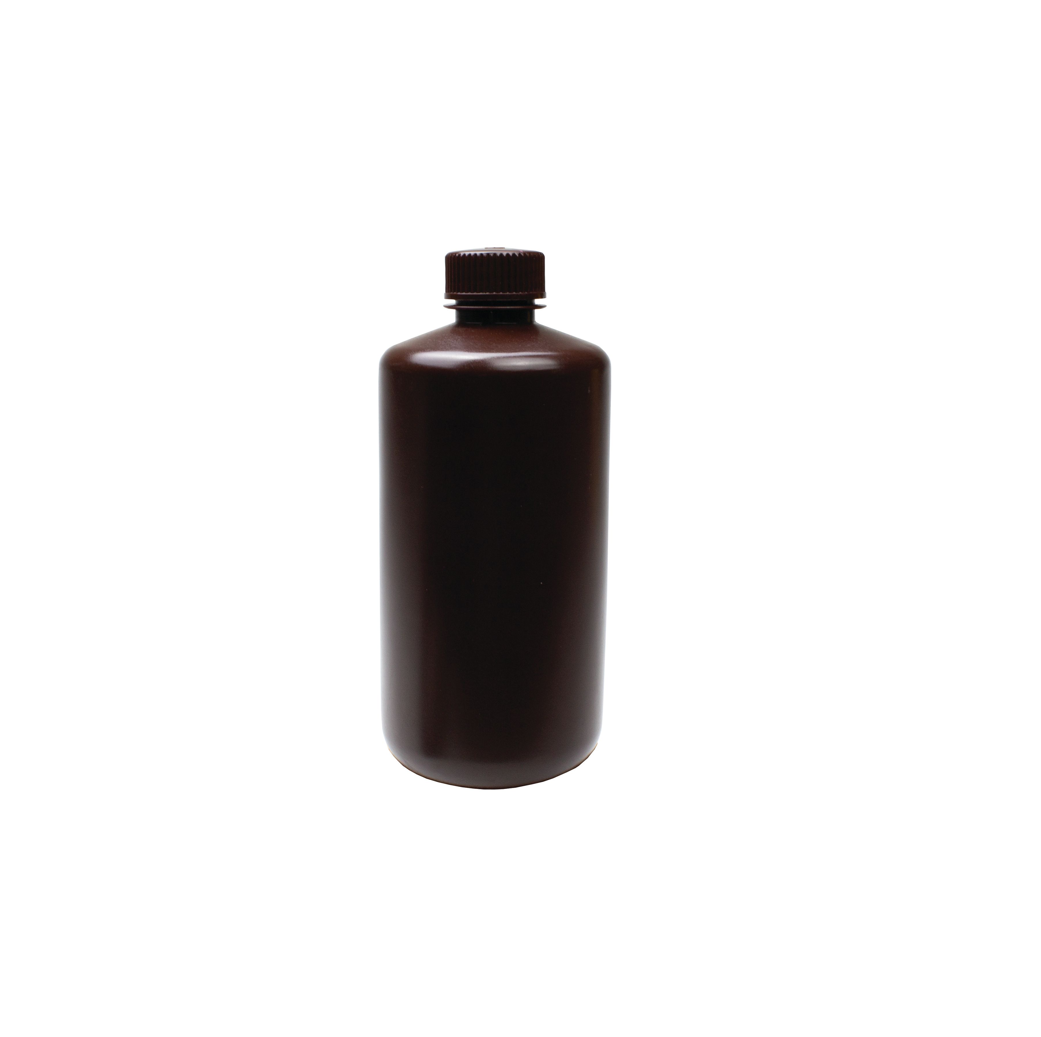 UniStore™ Amber Reagent Bottles, Narrow Mouth, HDPE