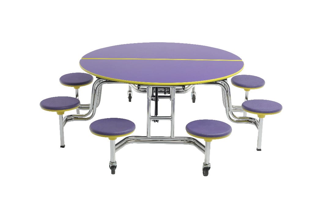 Mobile Stool Tables, 60'Ø, AmTab