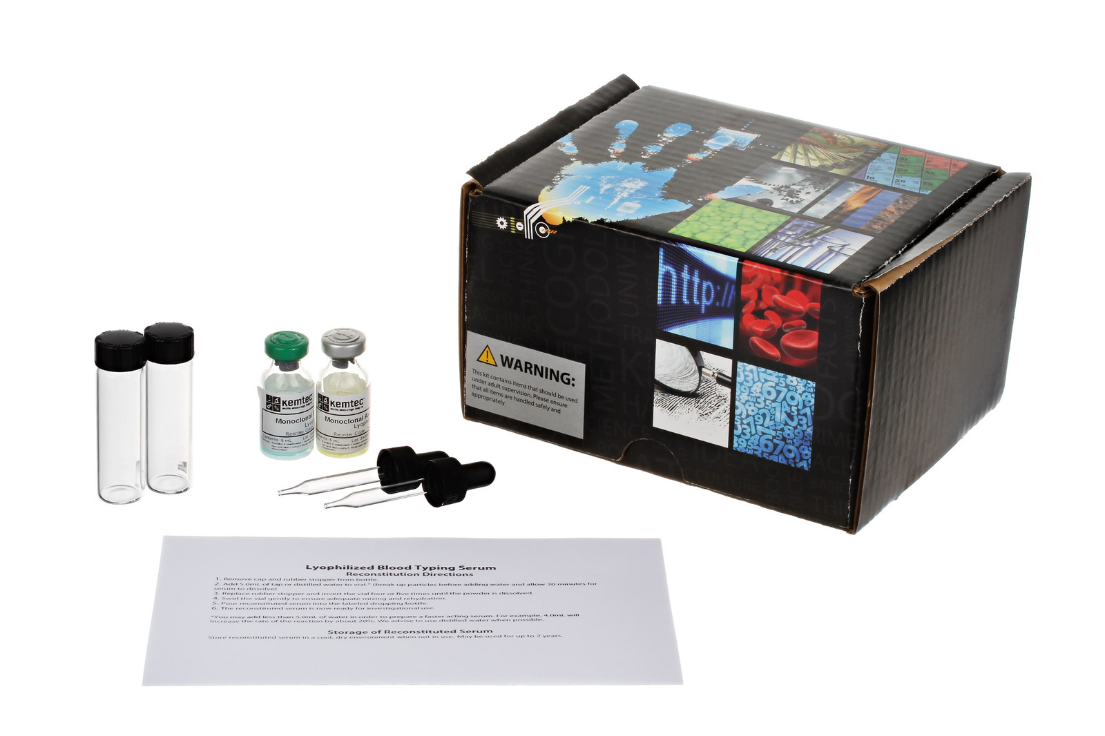 Freeze-Dried Blood Typing Anti-Sera