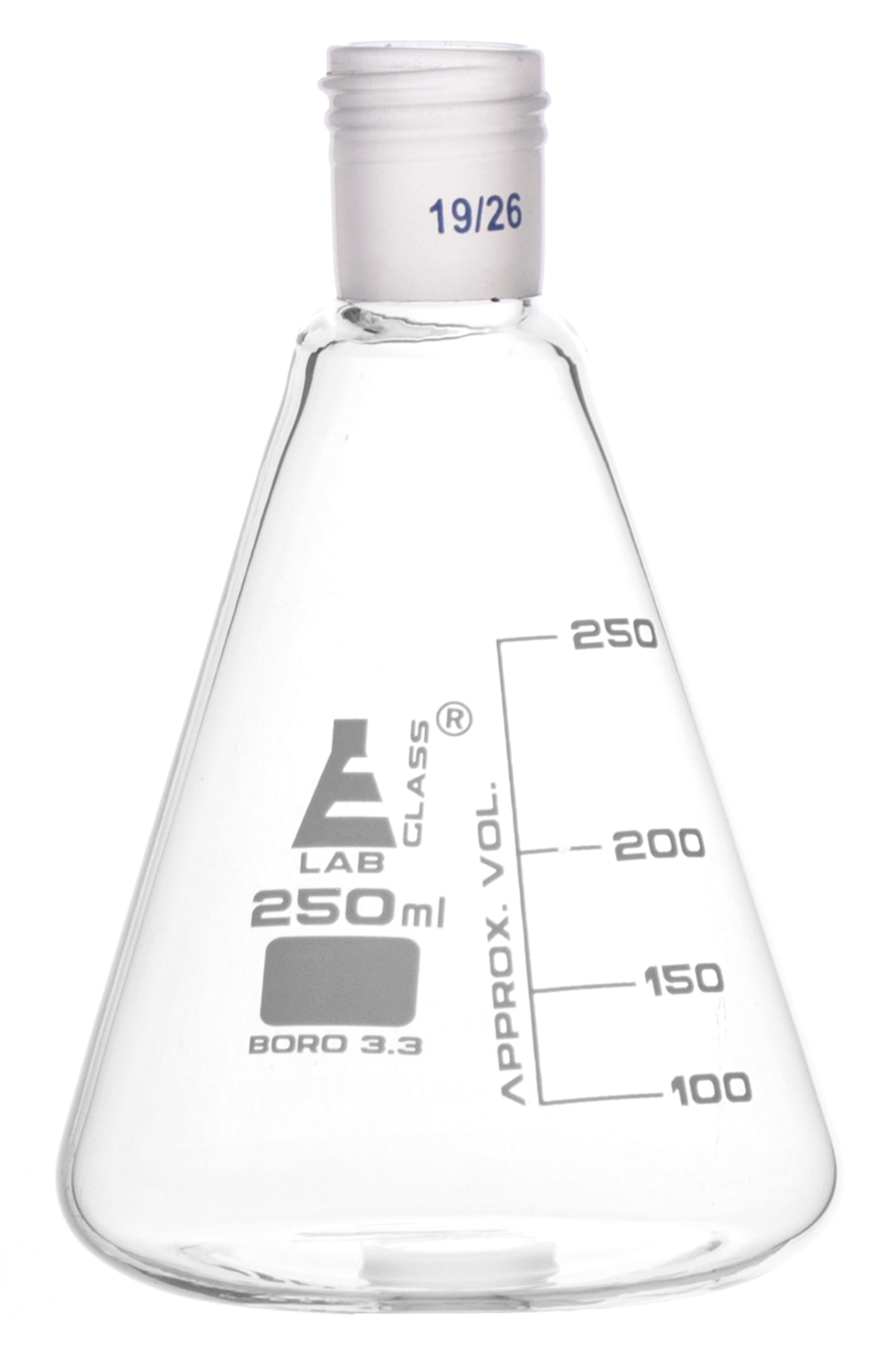 Eisco LabGlass® Erlenmeyer Flasks, Graduated with Threaded Joint