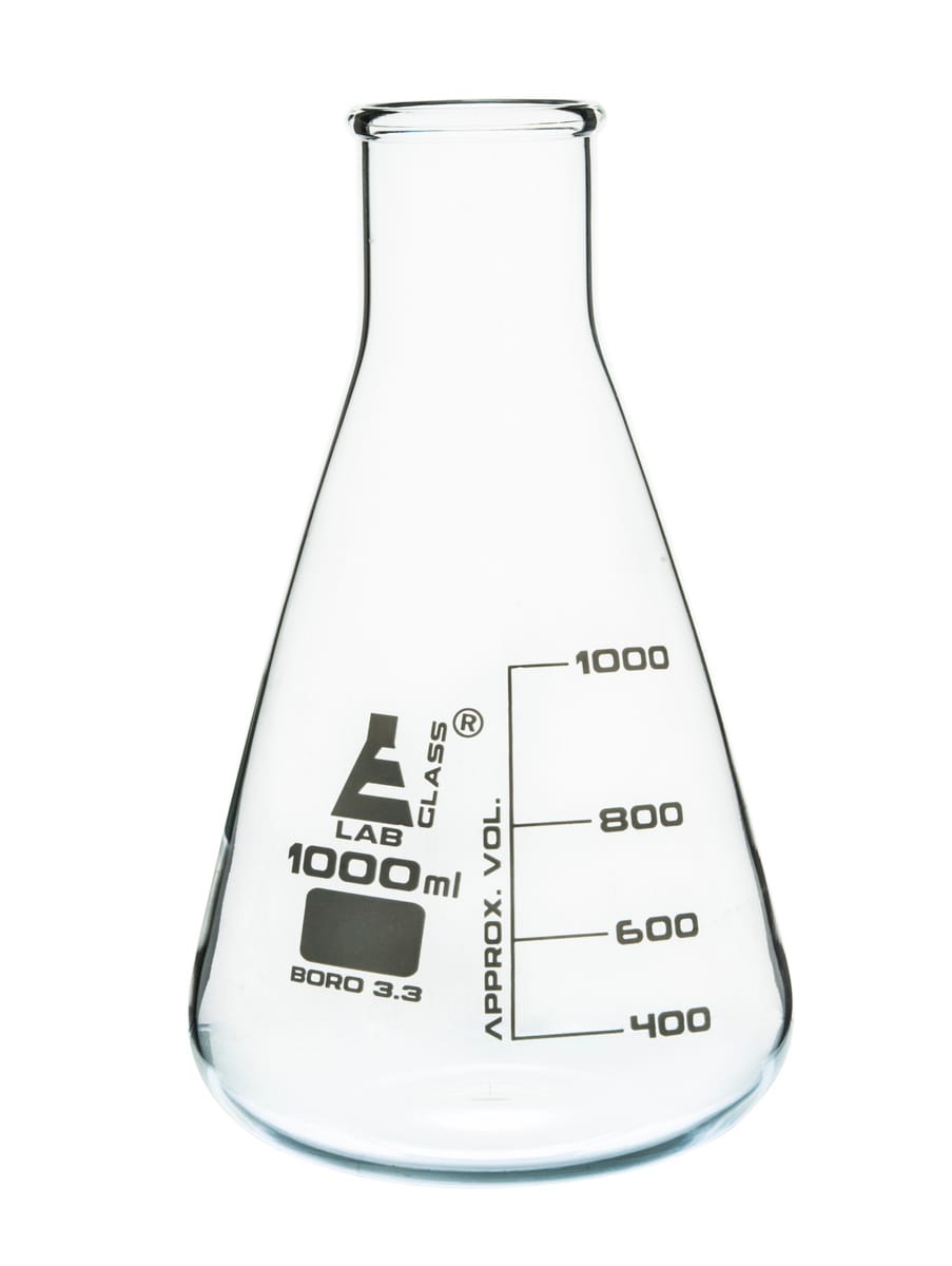 Eisco Glass Wide Neck Erlenmeyer Flasks