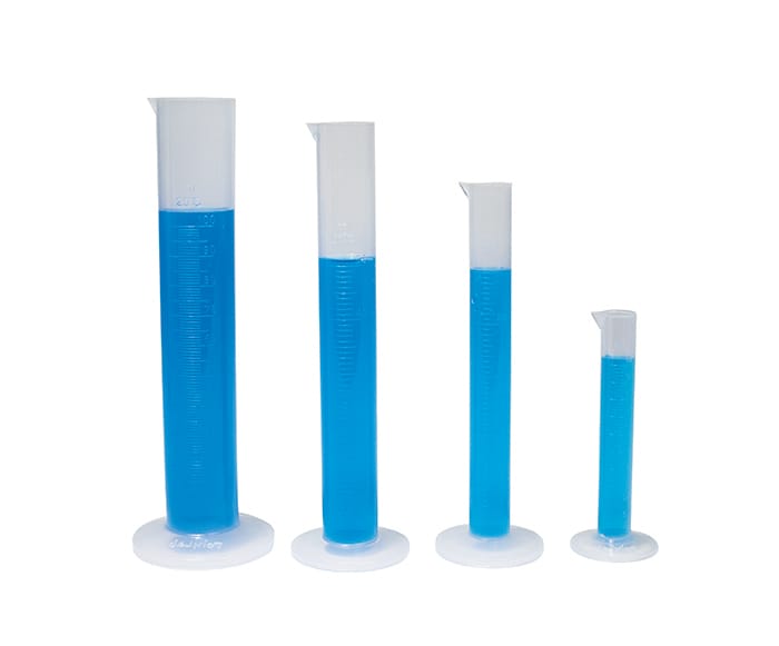 Measuring Cylinder Sets, Polypropylene, Round Base, United Scientific