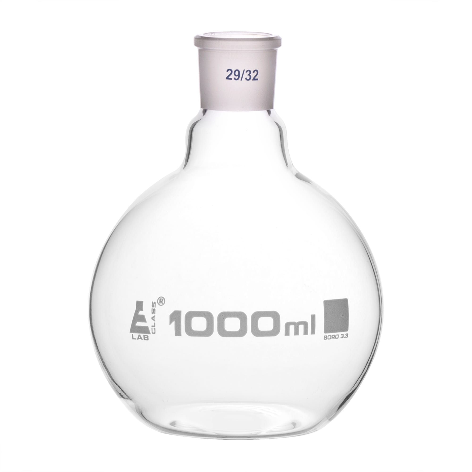 Eisco LabGlass® Boiling Flasks, Flat Bottom, Interchangeable Joint