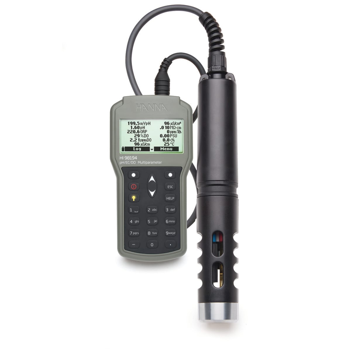 Multiparameter Waterproof Meter, 20 m Cable