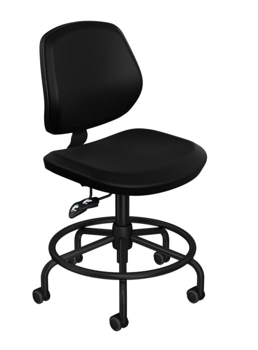 BioFit MVMT™ Tech Classic HD Heavy-Duty Cleanroom Swivel Chairs, ISO 5
