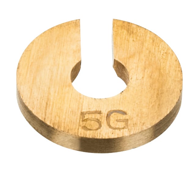 Eisco® Spare/Replacement Brass Weights for Slotted Masses Sets